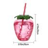 Fruit Tea Milk Juice Summer Straw Cup Drinkware Water Bottle Strawberry Pineapple Watermelon