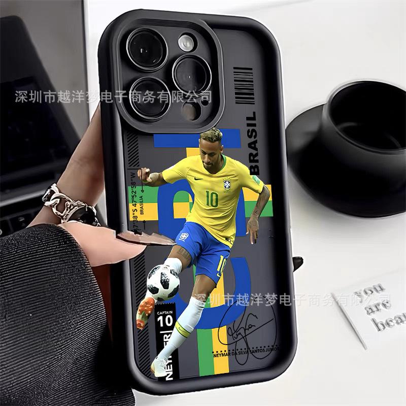 Soccer Football iPhone 17 Pro Case Compatible with 16/15/14/13/12/11 XsMax - Shockproof Protective Cover