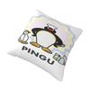 Pingus Cartoon Penguin Printed Pillowcases Cushion Cover Pillow Covers Soft And Sweet Seat Decor Square Multiple Sizes