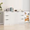 VidaXL Buffets 3 Pcs White Engineered Wood 3115836