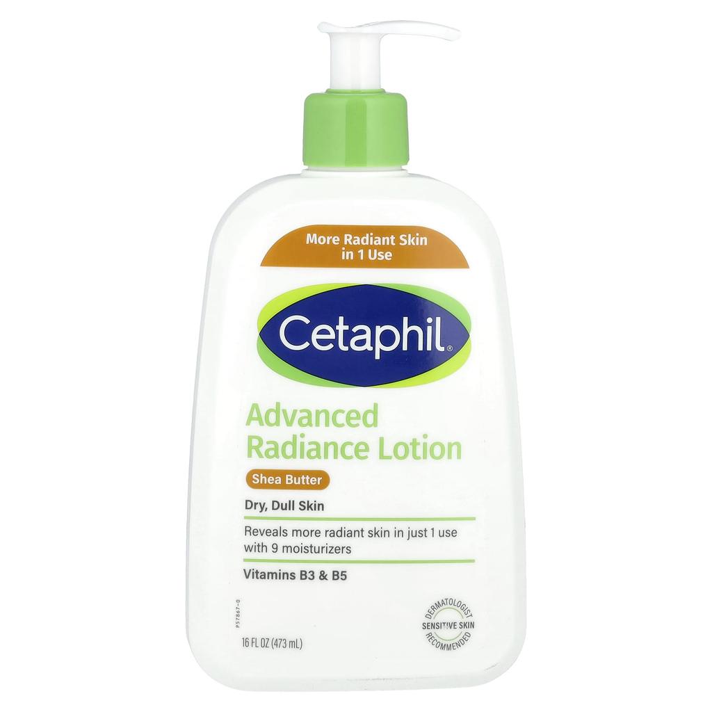 Cetaphil Advanced Radiance Lotion, Shea Butter, 16 Fl Oz (473 Ml)
