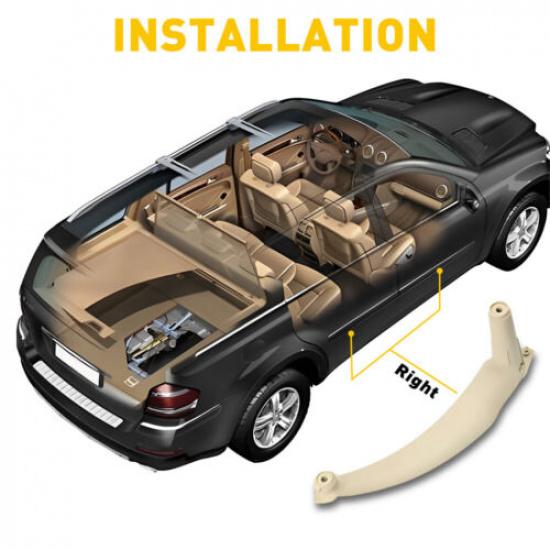 For BMW E70 X5 2007-2014 Passenger Door Right Panel Inner Handle Pull Trim Cover