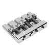 4 String Bass Bridge Fit for HiMass Zinc Alloy Rich Tone 0.75 Inch String Spacing Bass Bridge Replacement