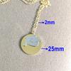 10pcs lot 304 stainless steel Round Dis With Hat gold steel color pendant necklace