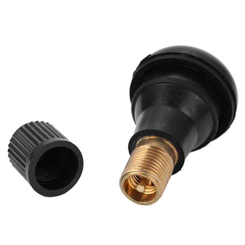 4Pcs Tr412 Chrome Alloy Tubeless Rubber Wheel Tyre Valve For Cars Motorcycle