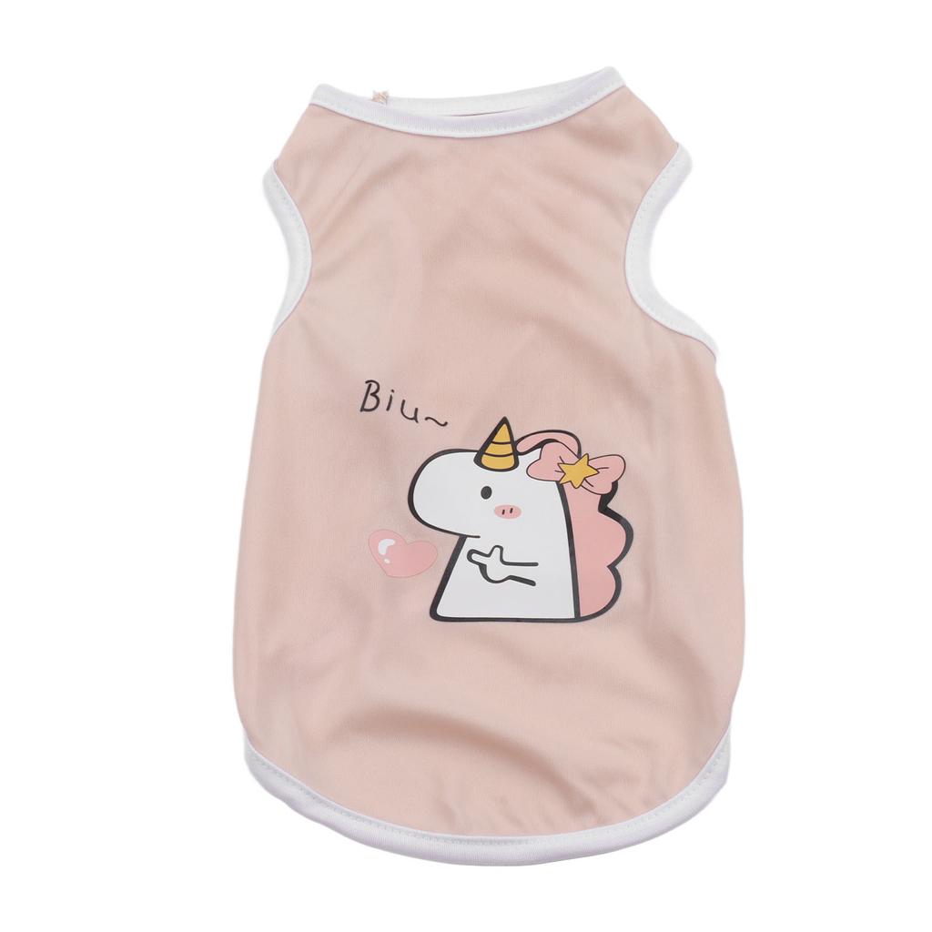 Летняя одежда для питомцев Мягкая дышащая безрукавная стильная милая майка для собаки Одежда для щенка кошки кроликов M