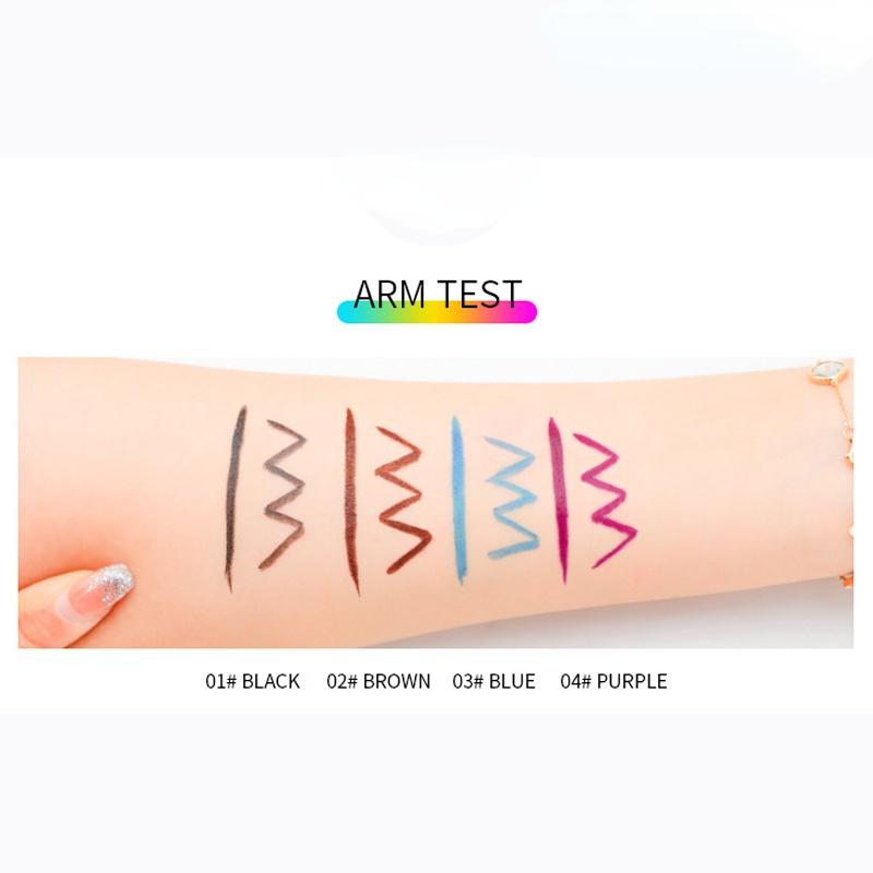 1 шт., водостойкая жидкая подводка для глаз, водостойкая ручка для макияжа глаз, водонепроницаемый карандаш для красоты, жидкая подводка для глаз, черная косметика