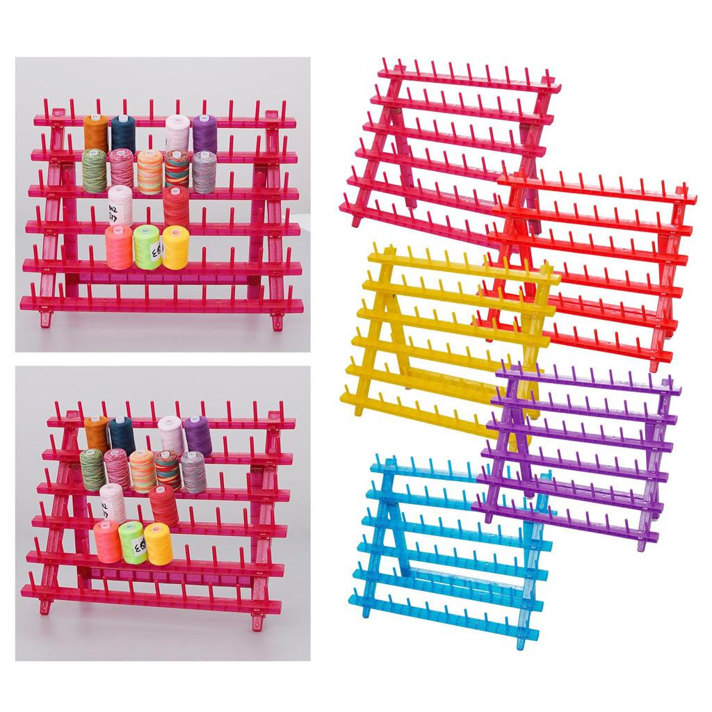 Sewing Thread Rack Holder, Thread Organizer Portable Shelf Spool Rack Spool Stand for Embroidery Hobbyists Jewelry Tailors