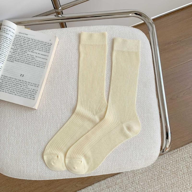 Женские весенне-летние легкие и дышащие носки-гольфы, серия «Конфетные цвета», бесшовные длинные носки, универсальные и удобные