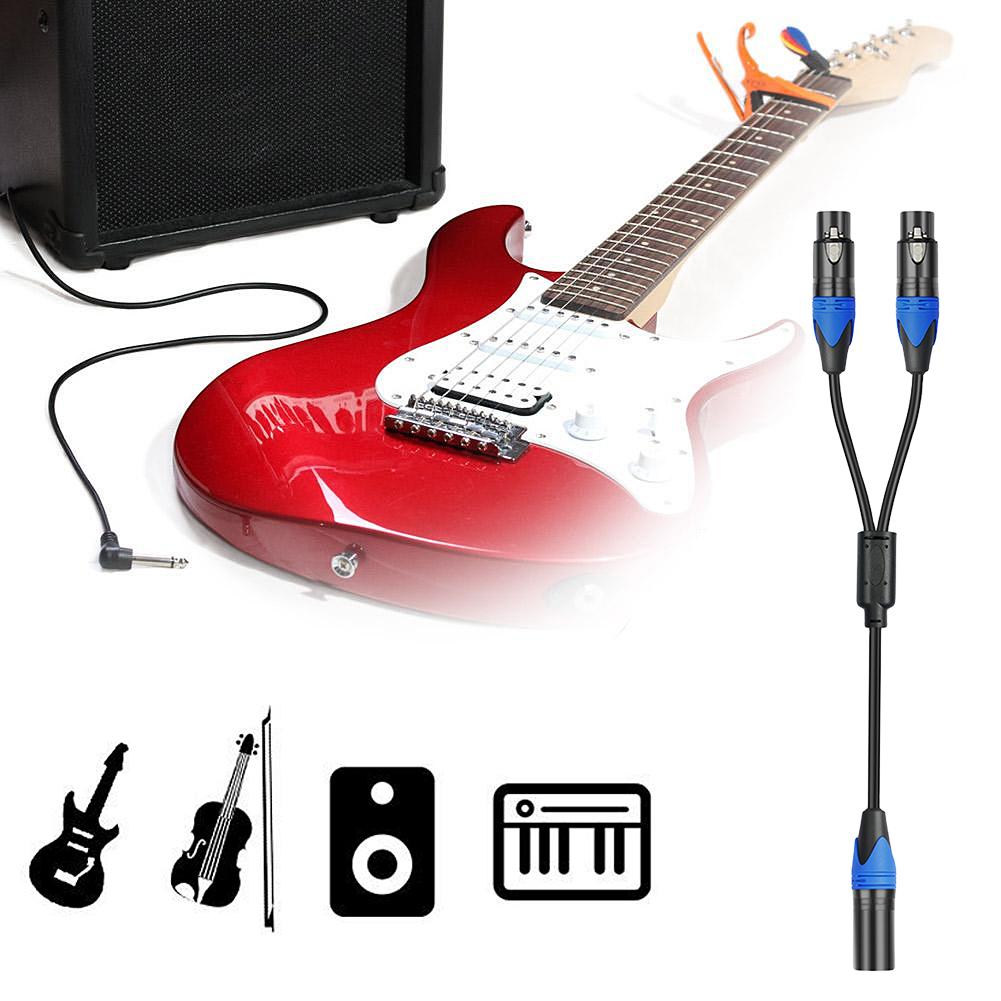 50см 1 XLR гнездо на 2 XLR штекера XLR Y-разветвитель кабель Микрофонный разветвитель шнур Аудио Микрофонный кабель адаптер для микшера