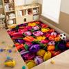 Luxurious vintage tulip floral pattern floor mat, non-slip, machine washable, suitable for living rooms, bedrooms, and home déco