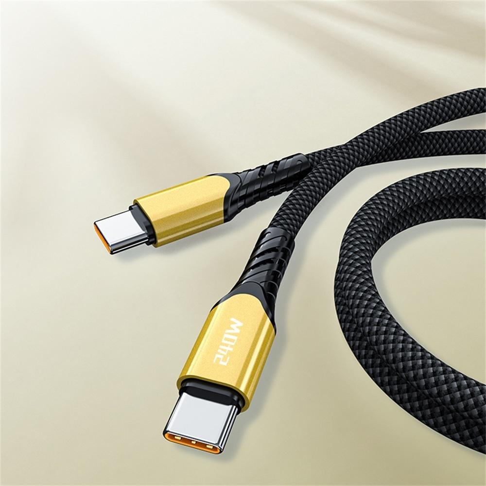 Кабель USB C 240 Вт Быстрая зарядка Силовой провод QC 4.0 для MacBook Samsung iPhone 15 16 Кабель USB C на Type C PD 5A Шнур для быстрой зарядки
