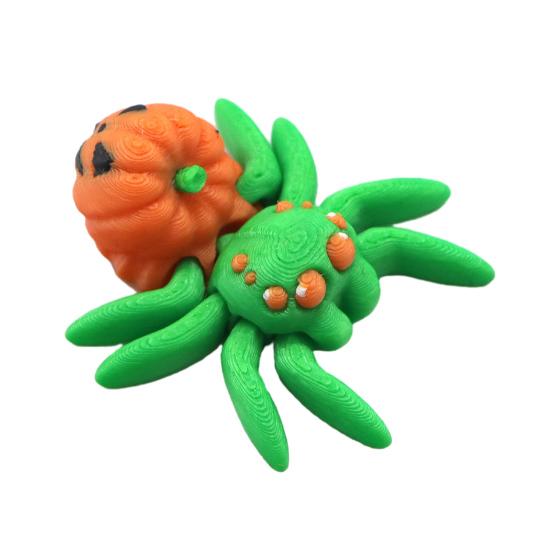 Yousheng 3D Printed Spider Ornament Mini Spider with Movable Joints Colorful Spider Fidget Toy for Kids And Adults Party Favors