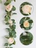 Artificial Peony Vine Home Decor Faux Flower Garland Fake Plants Wedding Home Party Table Fall Room Garden Wall Decoration Props