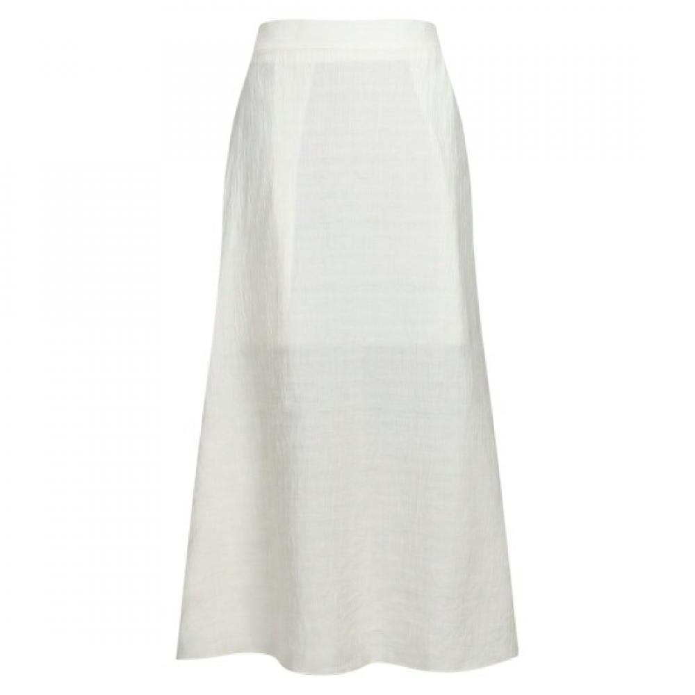 Shop Women Backband Mermaid Maxi Wrinkle Cooling Long Skirt Ivory Stj Wsk 2136