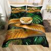 Snake Duvet Cover Python Bedding Set Gift for Teen Adult, Rainforest Animal Snake Comforter Cover Wildlife Reptiles Quilt Cover
