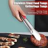 Щипцы для еды для приготовления пищи, кемпинга, барбекю, легкие кухонные щипцы из нержавеющей стали, жаропрочные сервировочные щипцы для ресторанов, домашней кухни, отдыха на природе