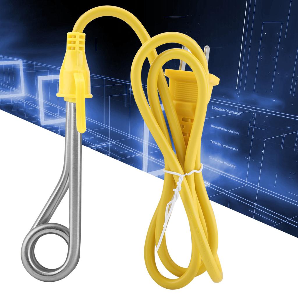 Электрический нагревательный элемент Мини-бойлер для нагрева воды Кофе Погружение для использования в дороге 600 Вт