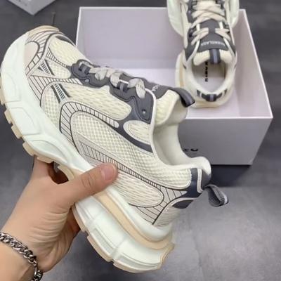 Женские весенние универсальные кроссовки на толстой подошве, модные повседневные женские туфли, сетчатые дышащие кроссовки