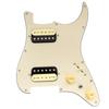Pro SE Prewired Pickguard with Alnico 5 Humbucker and Mini Toggle Switch for Strat Electric Cream ST-HH-OMHA Guitar, 3-Ply,