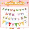 Children's Birthday Flag Kindergarten Shopping Mall Store Event Decoration Birthday Party Party Cartoon Pennant Flag