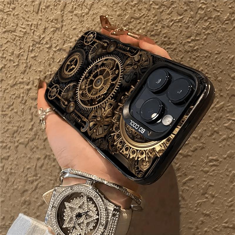 Механический дизайн patterned чехол для телефона подходит для iPhone 17 16 15 14 13 12 11 Pro/ Max /Plus противоударный