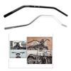 Алюминиевый руль для мотоцикла Drag Bars с углублениями -Rennfahrer / 8 дюймов Универсальный, Черный