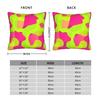 Lime Green Abstract Pattern Pillow Cover Print Cushion Cover Cute Funny Pillow Case For Living Room Chair