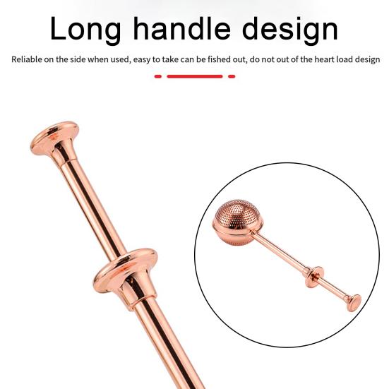 Шарик для заварки чая из нержавеющей стали, длинная ручка, мелкая сетка, сетчатый фильтр для чая, шар, пищевой металлический вкладыш, более крутые кухонные гаджеты