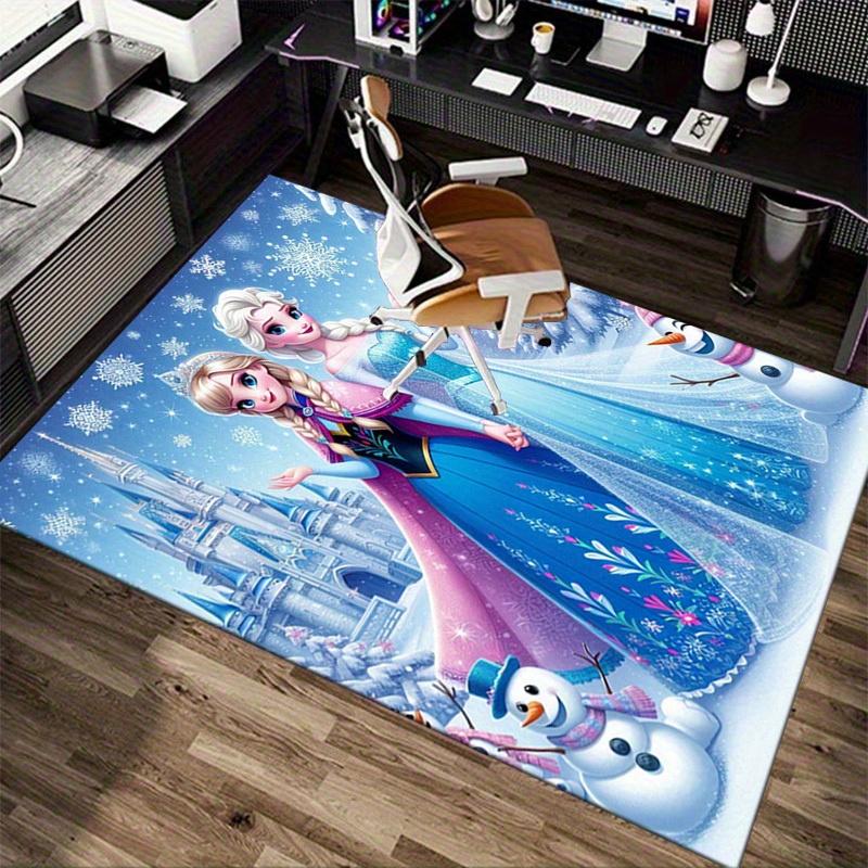 1pc. Frozen Elsa & Anna Snowflake Winter Wonderland Rug - Home Decor, Office Carpet, Outdoor Mat, Gift Ideaz0414206