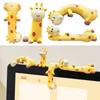 Cartoon Giraffe Figurines Groove Giraffe Model Vivid Giraffe Ornament  Car