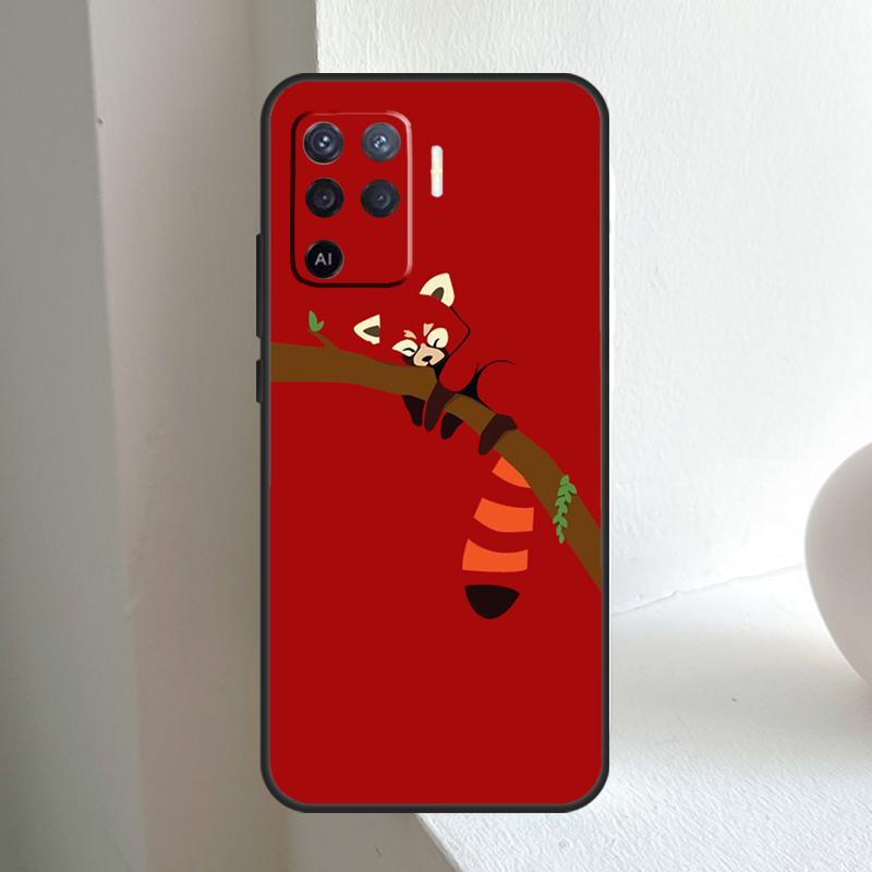 Красная панда Милое животное Для OPPO A80 A60 A40 A5 A6 Pro A15 A17 A57 A16 A76 A96 A18 A38 A58 A78 A98 A54 A74 A94 Чехол