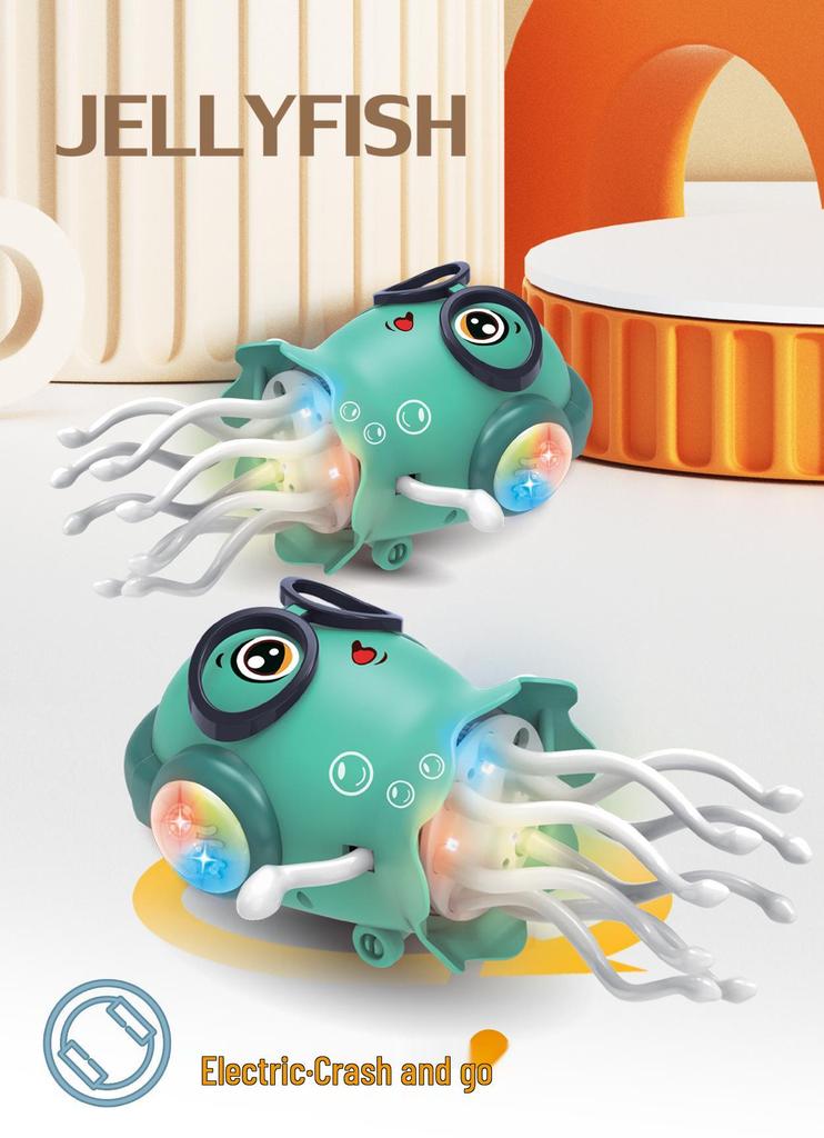 Jellyfish Light-Up Dancing Octopus: Musical, Glasses-Wearing, Electric Induction Toy