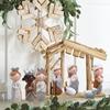 Christmas Day Decoration Manger Character Combination Home Living Room Christmas Ornaments Resin Nativity Ornament