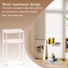 Side Tables For Small Spaces Transparent Acrylic Tall Nightstand For Living Room Multi-Functional Organizer Shelf For Hotel