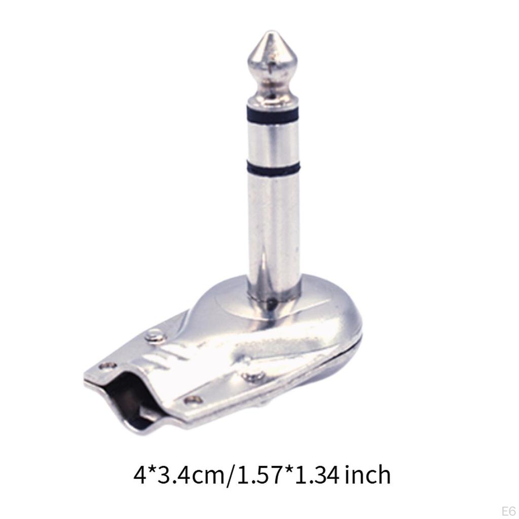 6.35 Mm Mono -jack Right -angled Plug Flat Male Guitar Effect -Pedal Connection