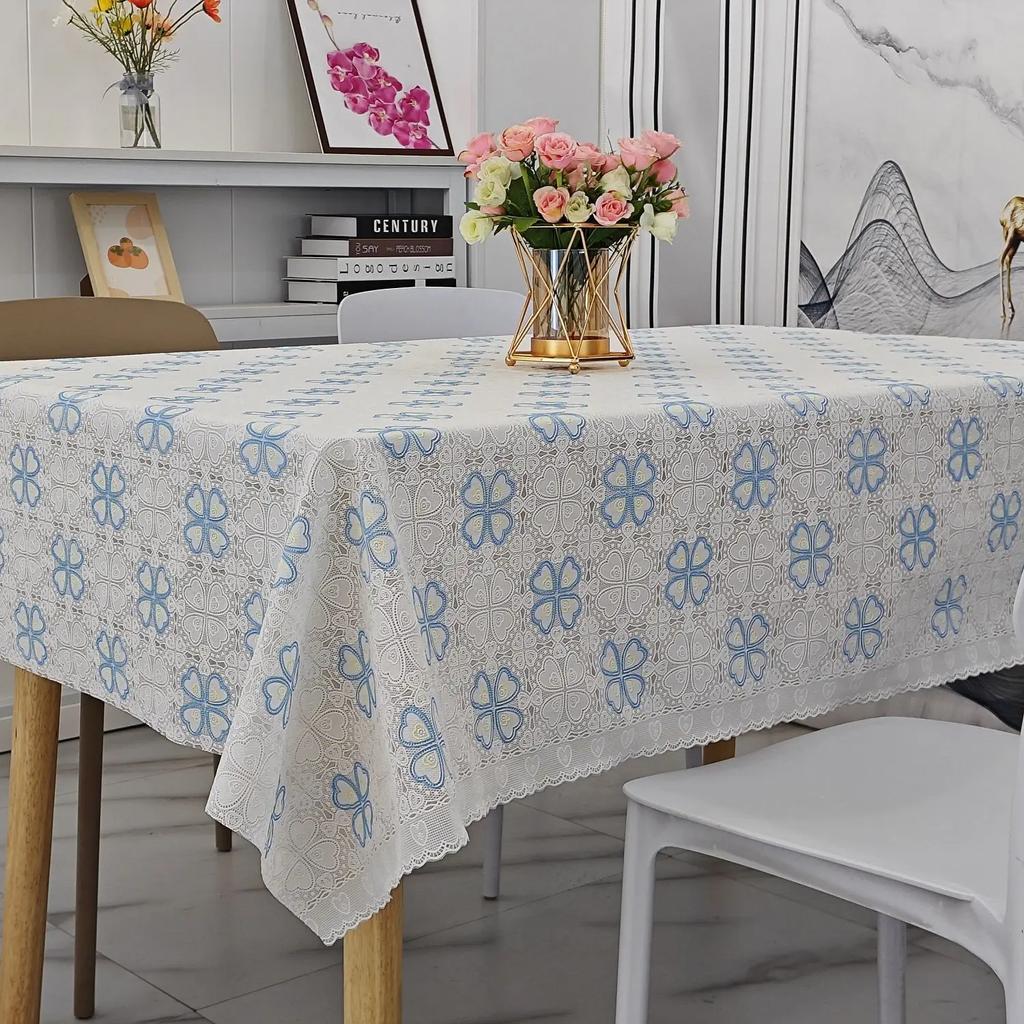 Квадратная скатерть с принтом из ПВХ, водонепроницаемая, маслостойкая, моющаяся скатерть, домашний минималистичный обеденный стол, чехол для журнального столика