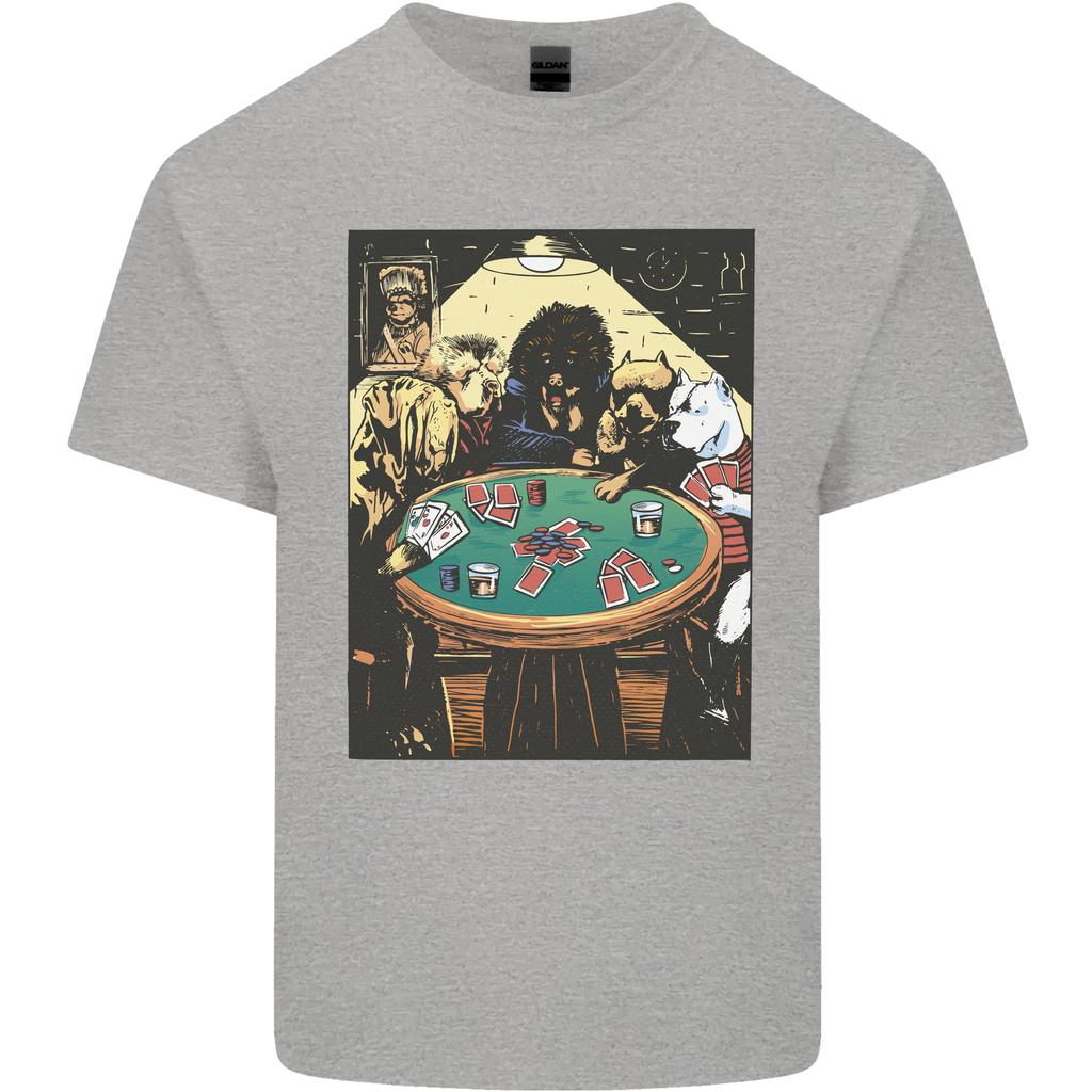 Dogs Playing Poker Unisexs Light Cotton TShirt