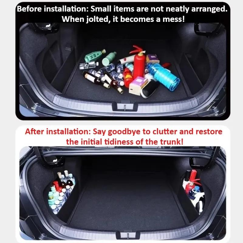 For Tesla Model 3 Model Y Juniper 2019-2025 UP Trunk Storage Baffle Organized Box Partition Side Storage Modified Accessories