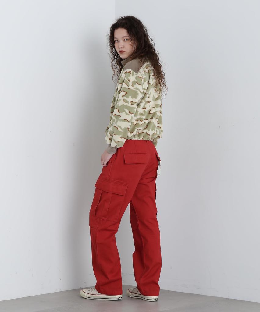 AVIREX WEB&DEPOT Exclusive COTTON CARGO PANTS Women's L 100 Red 783-4910603