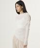 UNKNOWN PLANET Off-Shoulder Knit Top White