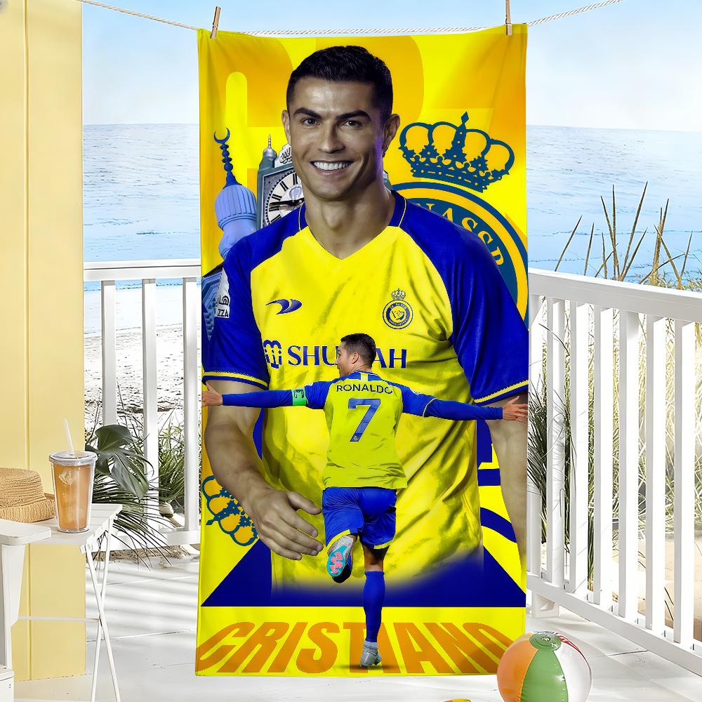 Супер C-Криштиану Звезда R-Роналду-S CR7 Полотенце Спортивное Быстросохнущее Туристическое Снаряжение для Кемпинга Песозащитное Мягкое Легкое Большое Пляжное Полотенце