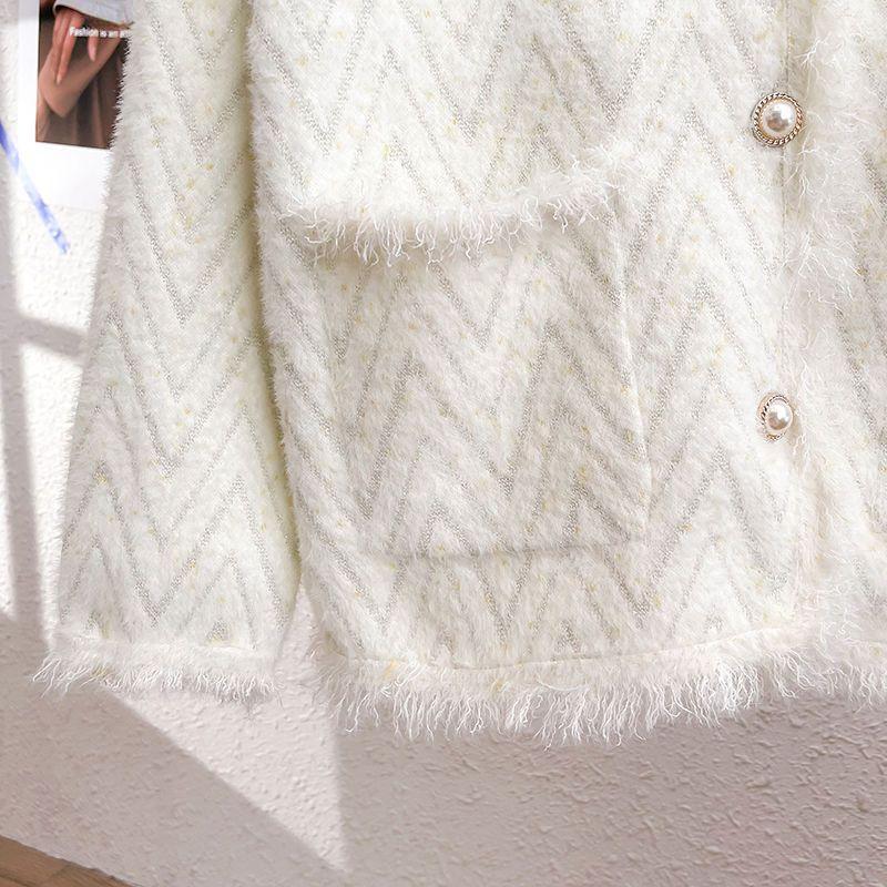 Мягкий и удобный трикотаж, женский свободный крой, кардиган, свитер, женская осенне-зимняя куртка