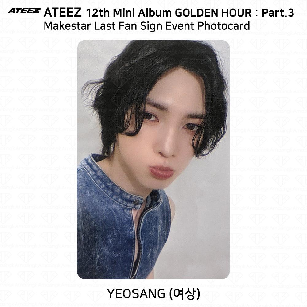 ATEEZ 12-й мини-альбом Golden Hour Part3 MakeStar Последнее фан-автограф мероприятие Фотокарточка