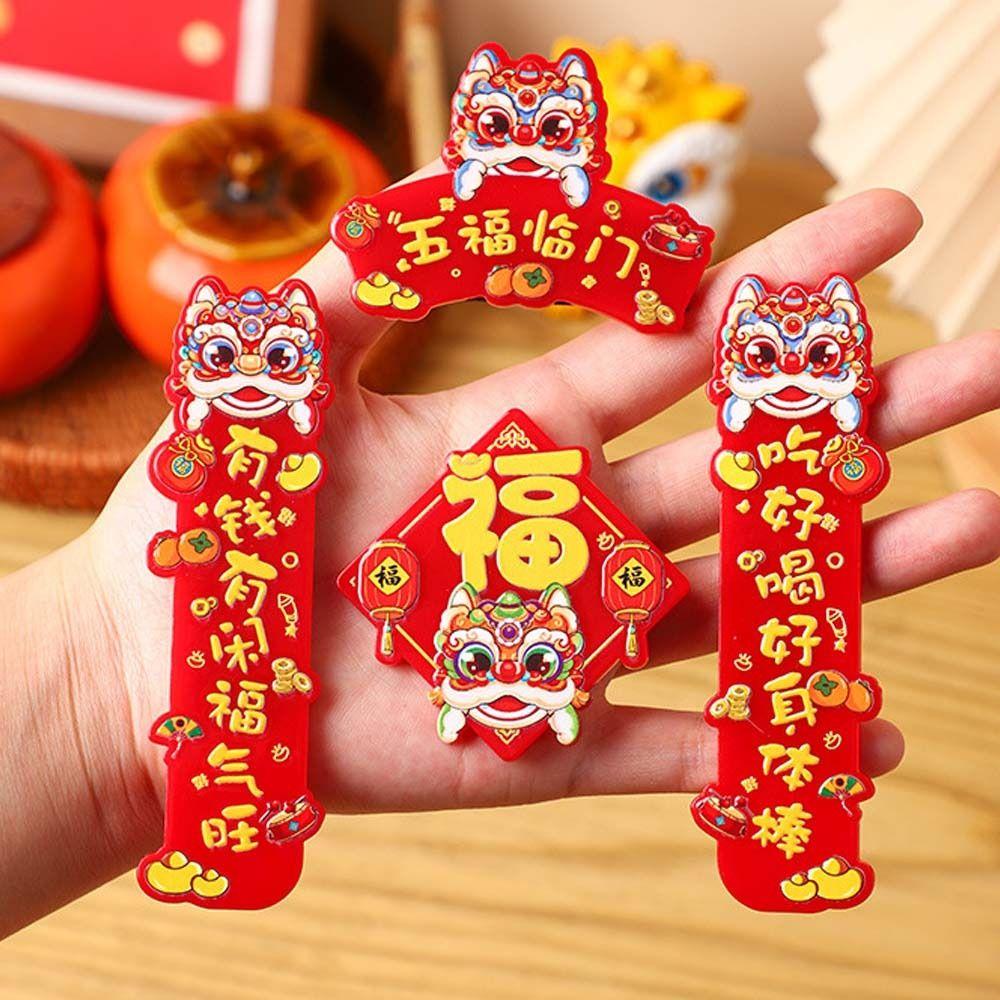 Китайские магниты на холодильник 2025 года Змеи, традиционные товары для праздника весны, декор для дома и гостиной
