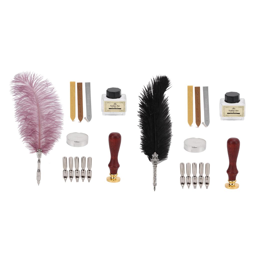 Набор перьевых ручек, прочные творческие простые канцелярские принадлежности для письма, подарочная коробка для любимого учителя, одноклассника, подарок