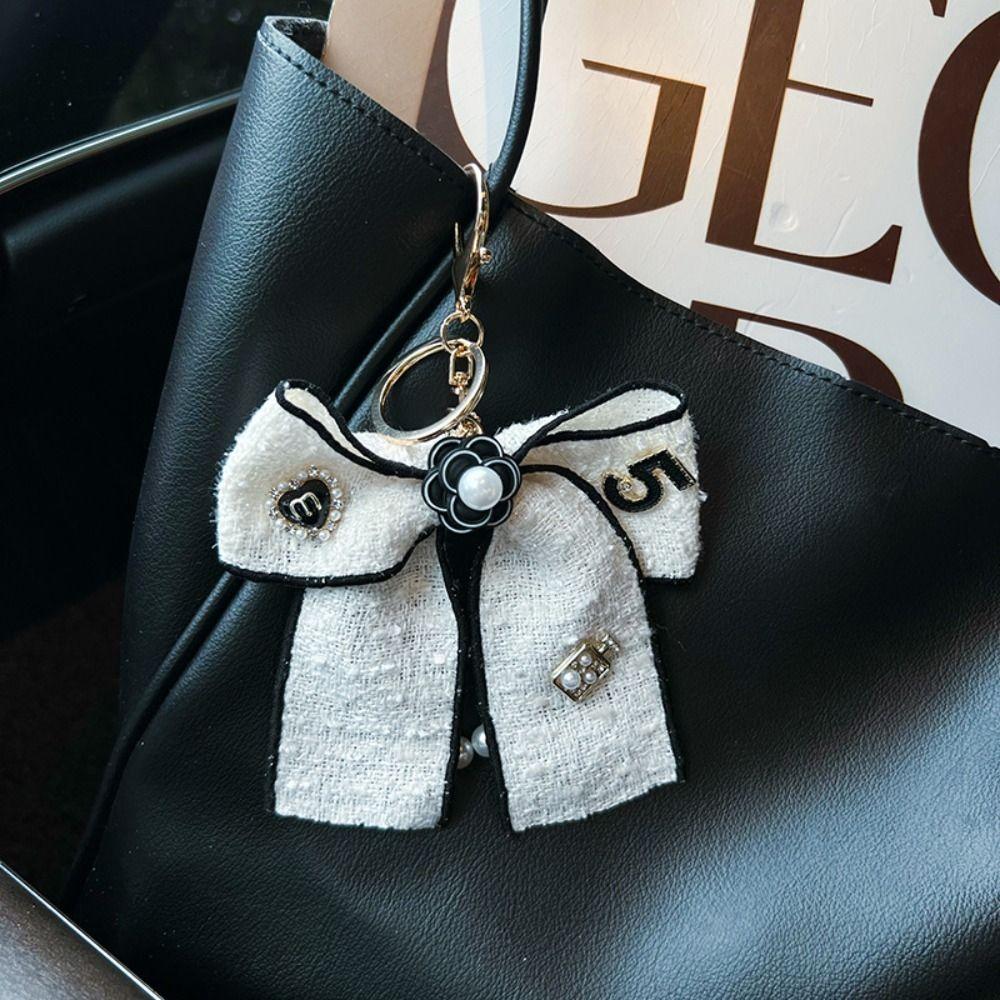 Брелок в корейском стиле с бантиком-бабочкой Кавайный подвес для сумки Модный брелок для автомобиля Вечеринка