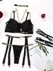 Porno Sexy Lingerie Set for Women Underwear Chain Straps Bra with Panties and Garter Leg Ring Sensual Sets Intimate Outfit