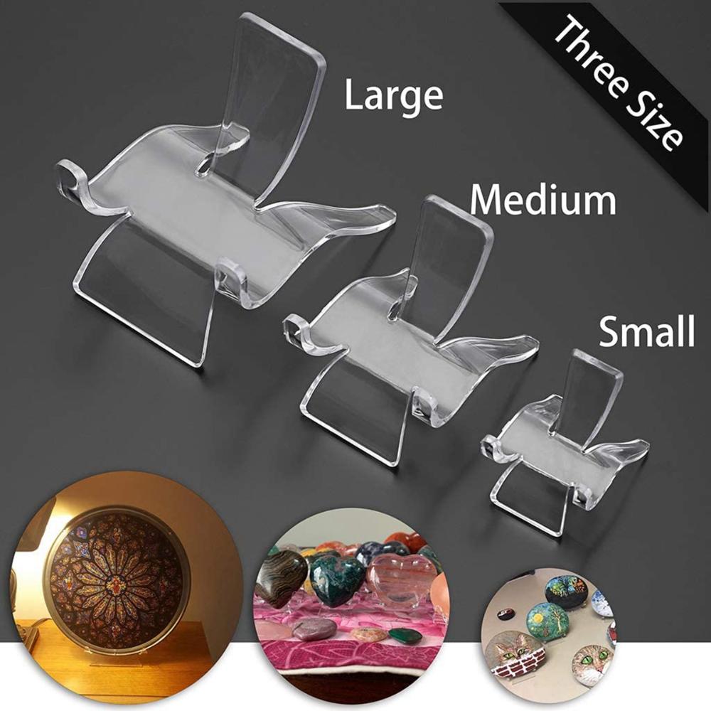 Coral Rock Small Collectibles Acrylic Geodes Display Holder Mineral Stand Easel Supporting Base