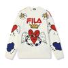 Новый свитер унисекс FILA ORIGINALE, цвет облачно-белый, F11U519404FWT